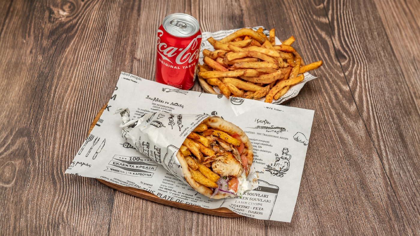 Pork Gyros Wrap Meal